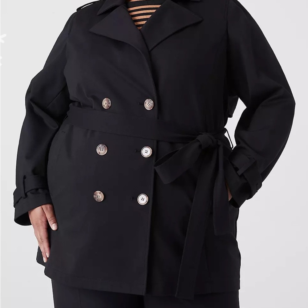 Lane Bryant short trench style coat